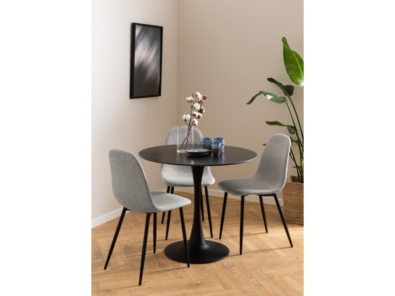 Krzesło Celia szare jasne/ czarne - ACTONA